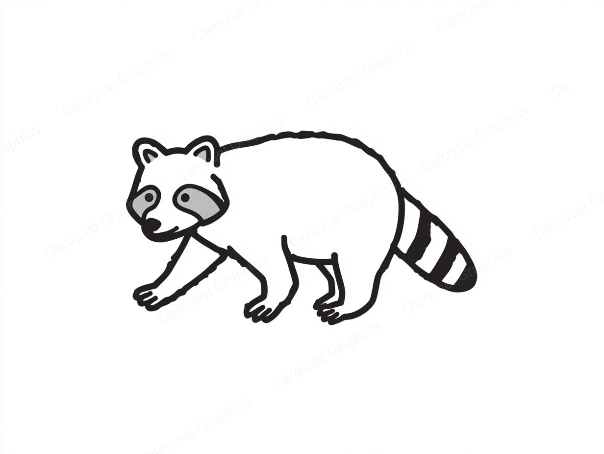 Raccoon Vector Graphic preview