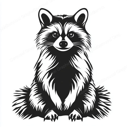 Raccoon Vector Graphic preview