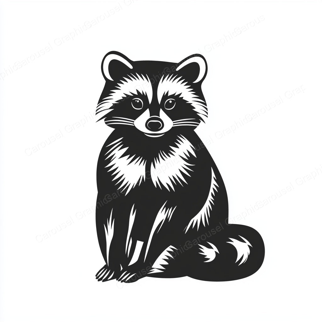 Raccoon Vector Graphic preview