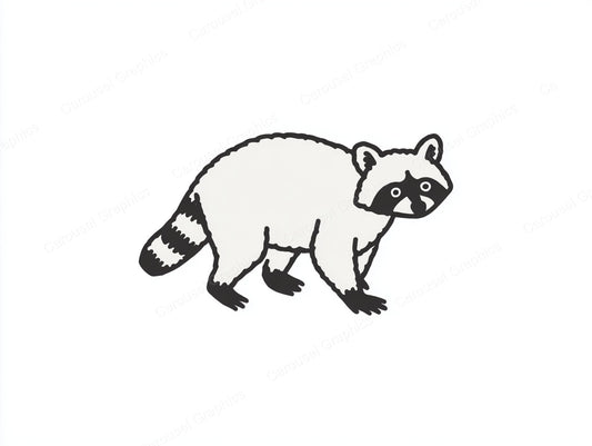 Raccoon Vector Graphic preview