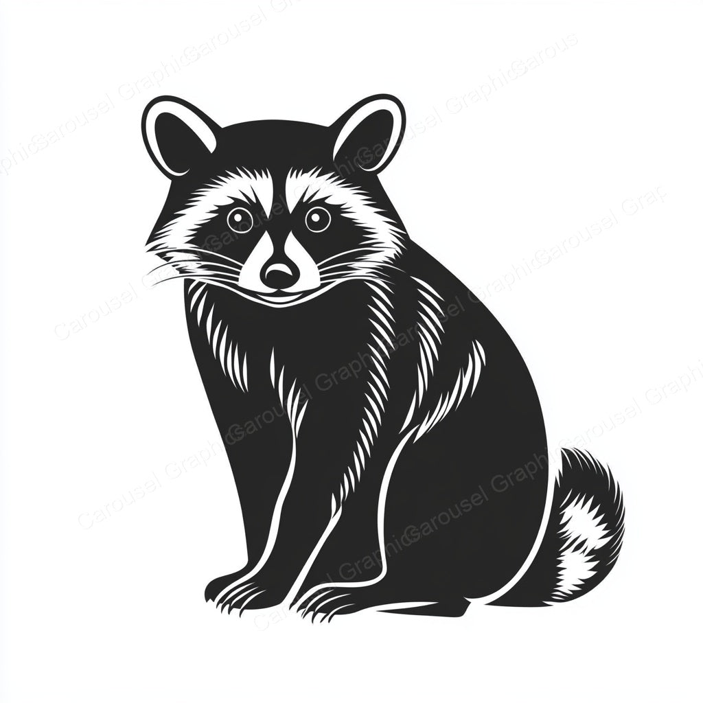 Raccoon Vector Graphic preview