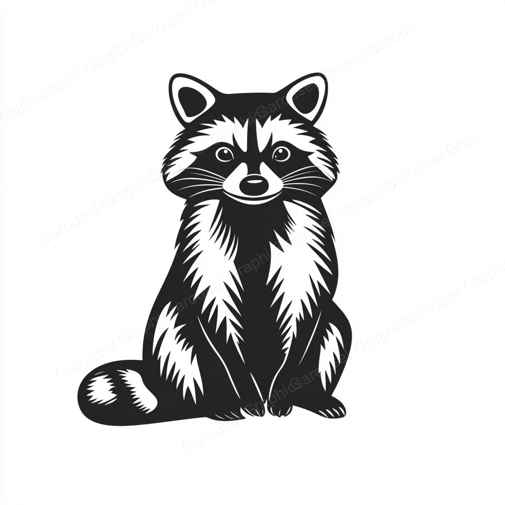 Raccoon Vector Graphic preview