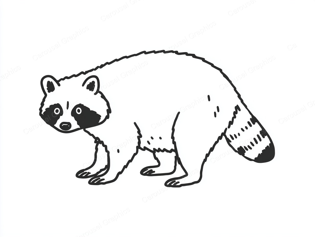 Raccoon Vector Graphic preview
