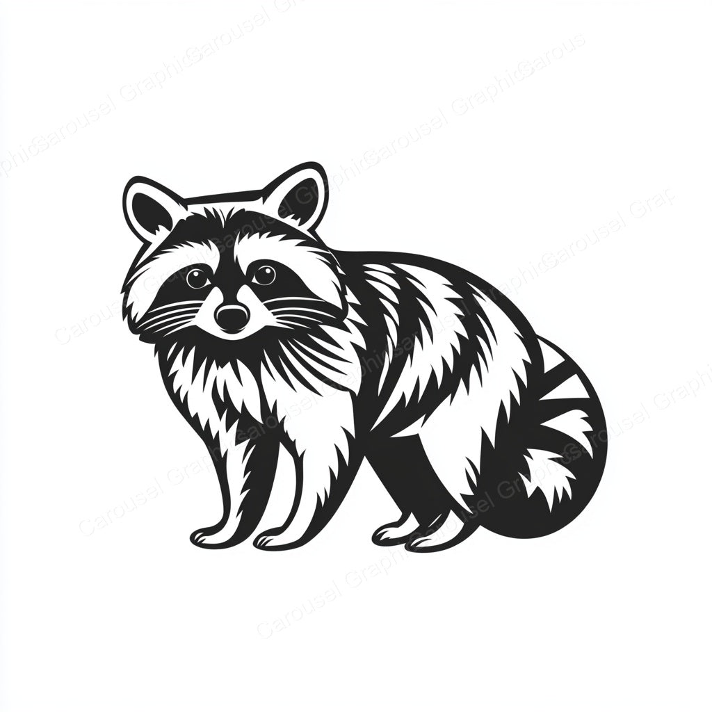 Raccoon Vector Graphic preview