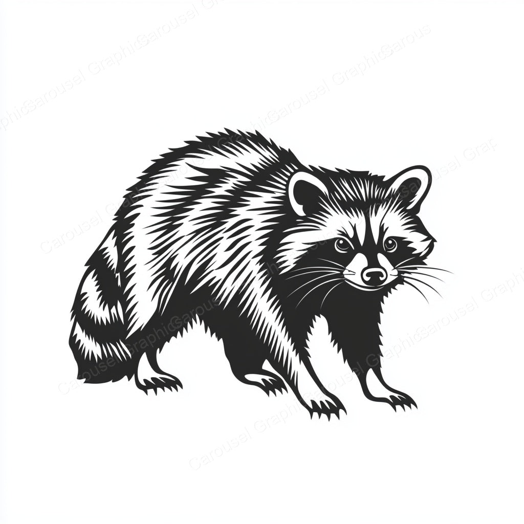Raccoon Vector Graphic preview