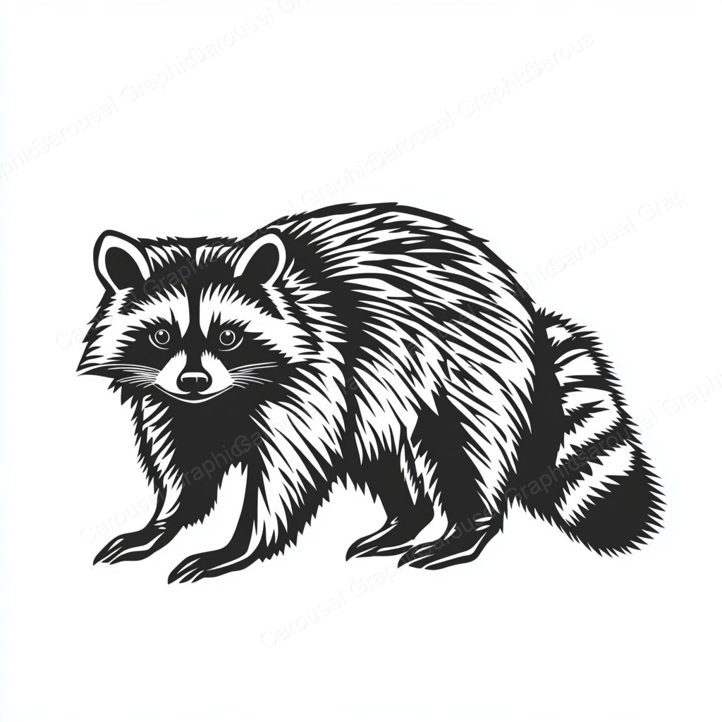 Raccoon Vector Graphic preview