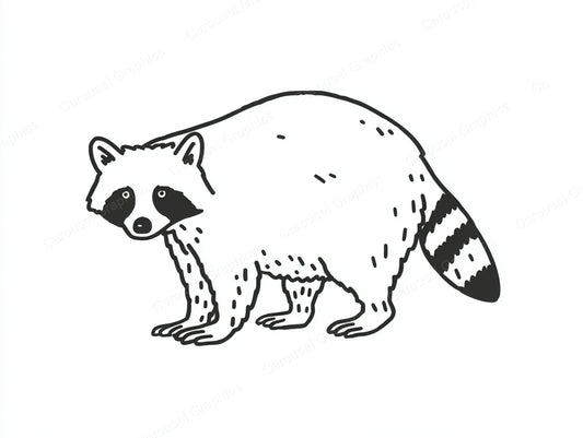 Raccoon Vector Graphic preview