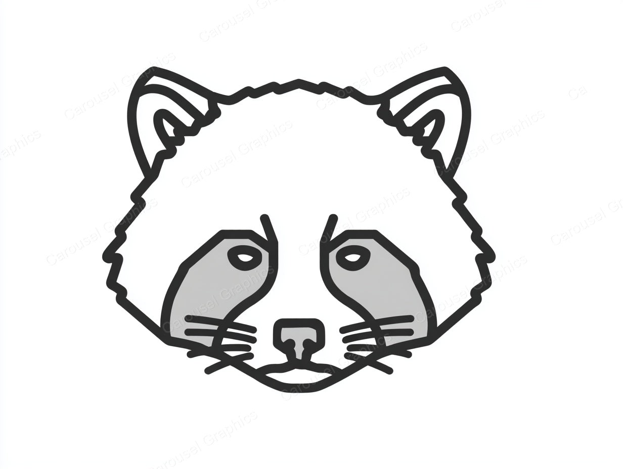 Raccoon Vector Graphic preview