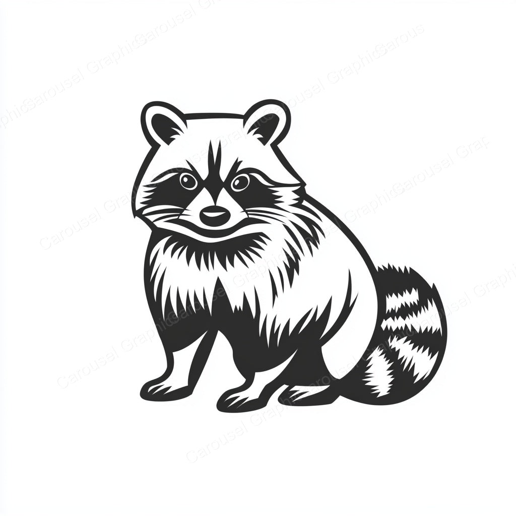 Raccoon Vector Graphic preview
