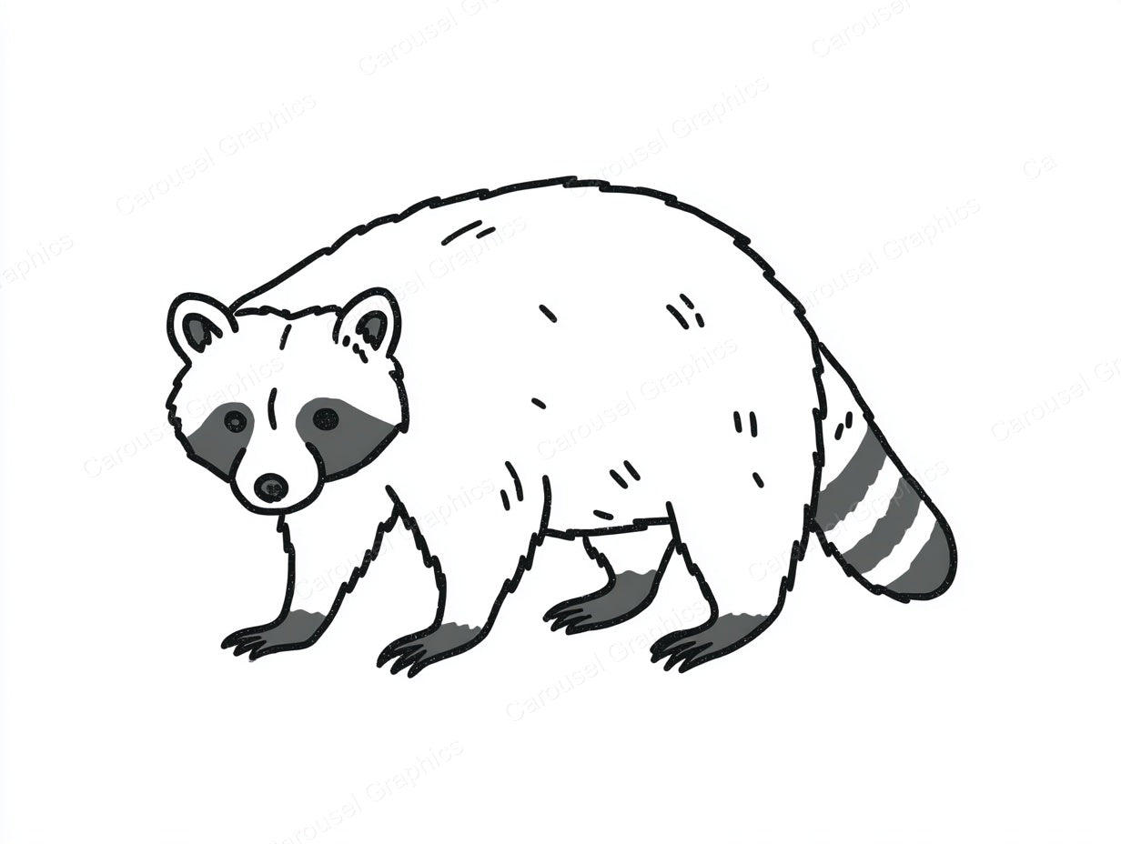 Raccoon Vector Graphic preview