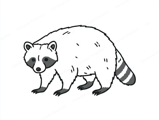 Raccoon Vector Graphic preview