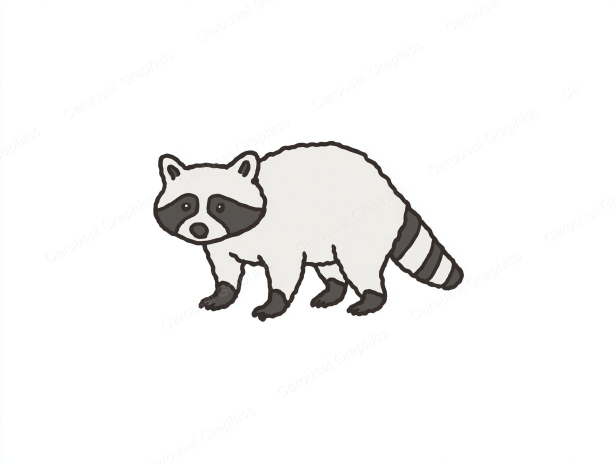 Raccoon Vector Graphic preview