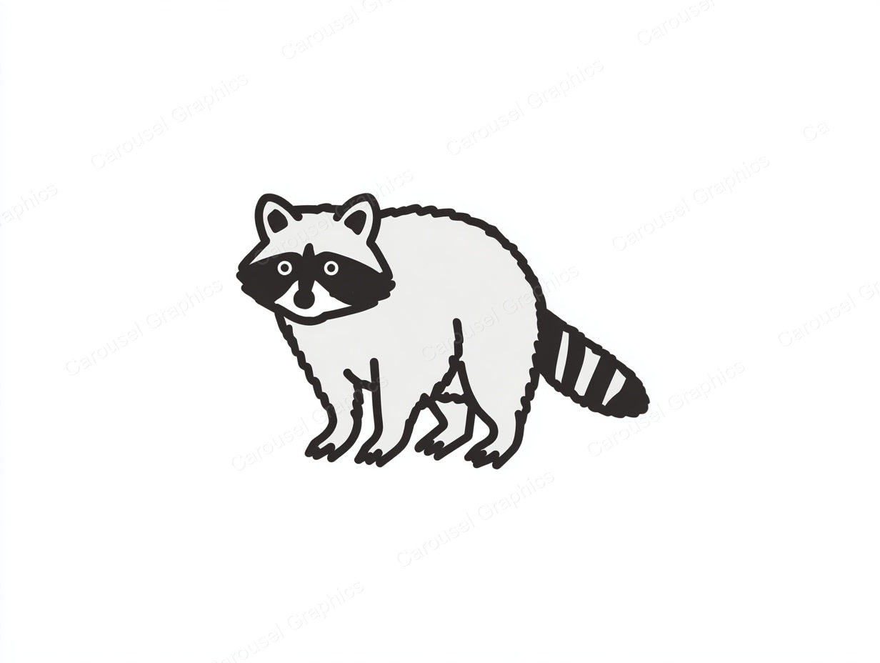 Raccoon Vector Graphic preview