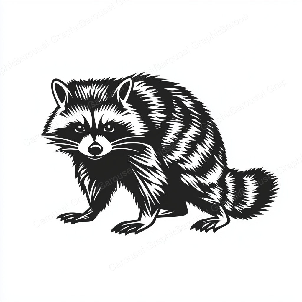Raccoon Vector Graphic preview