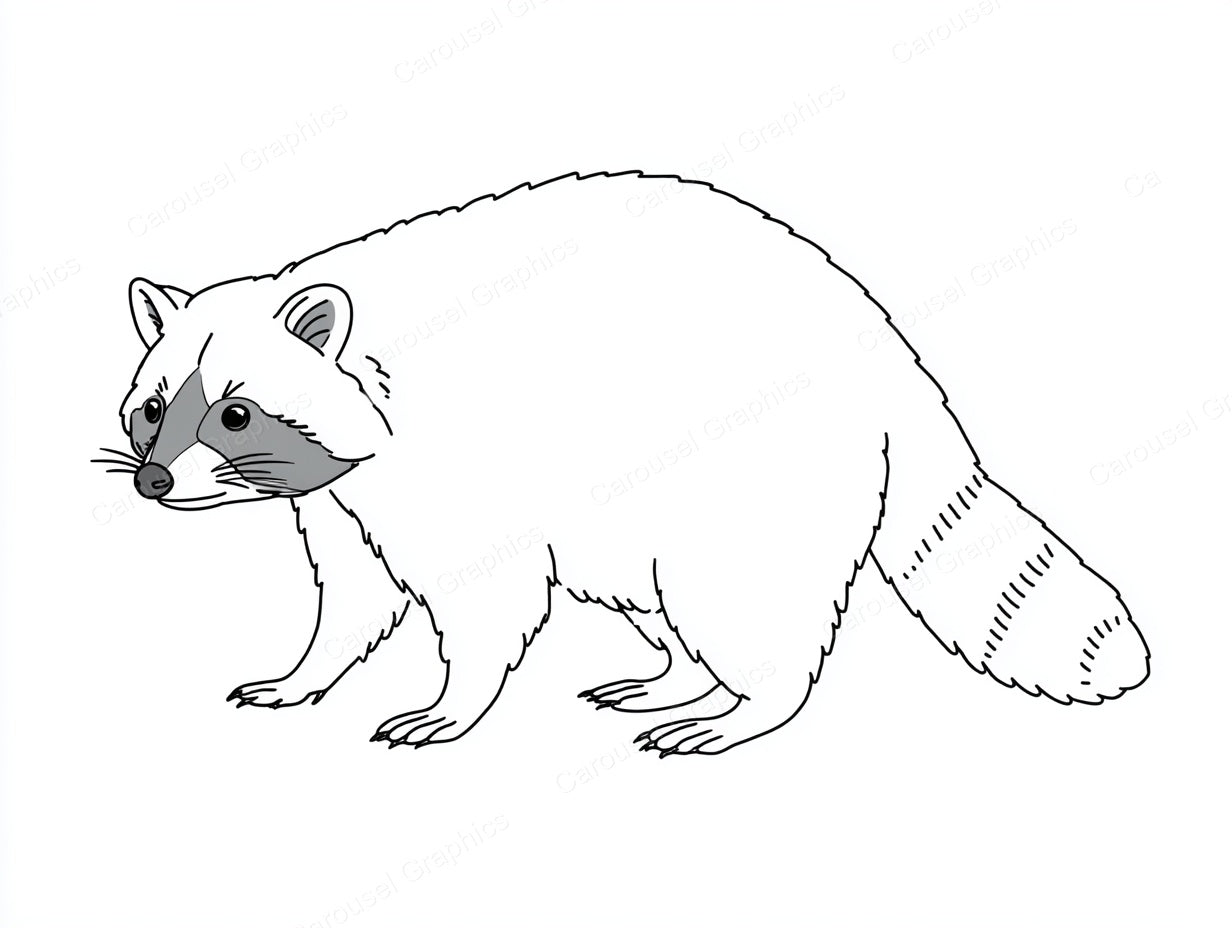 Raccoon Vector Graphic preview
