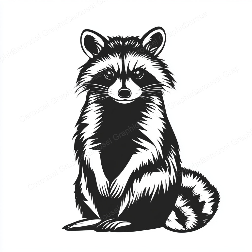 Raccoon Vector Graphic preview