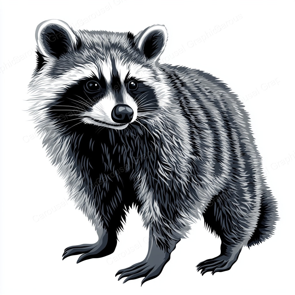 Raccoon Vector Graphic preview