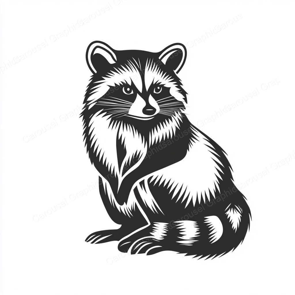 Raccoon Vector Graphic preview