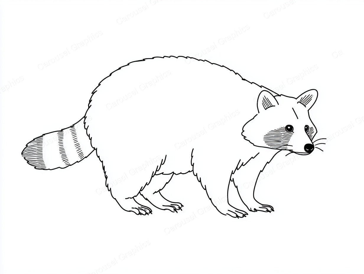 Raccoon Vector Graphic preview