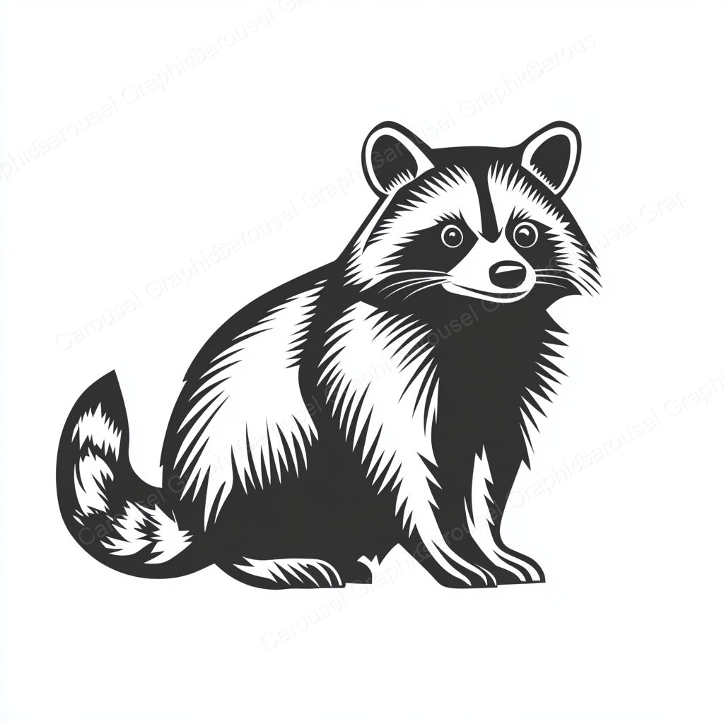 Raccoon Vector Graphic preview