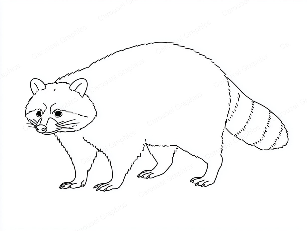 Raccoon Vector Graphic preview