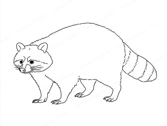 Raccoon Vector Graphic preview