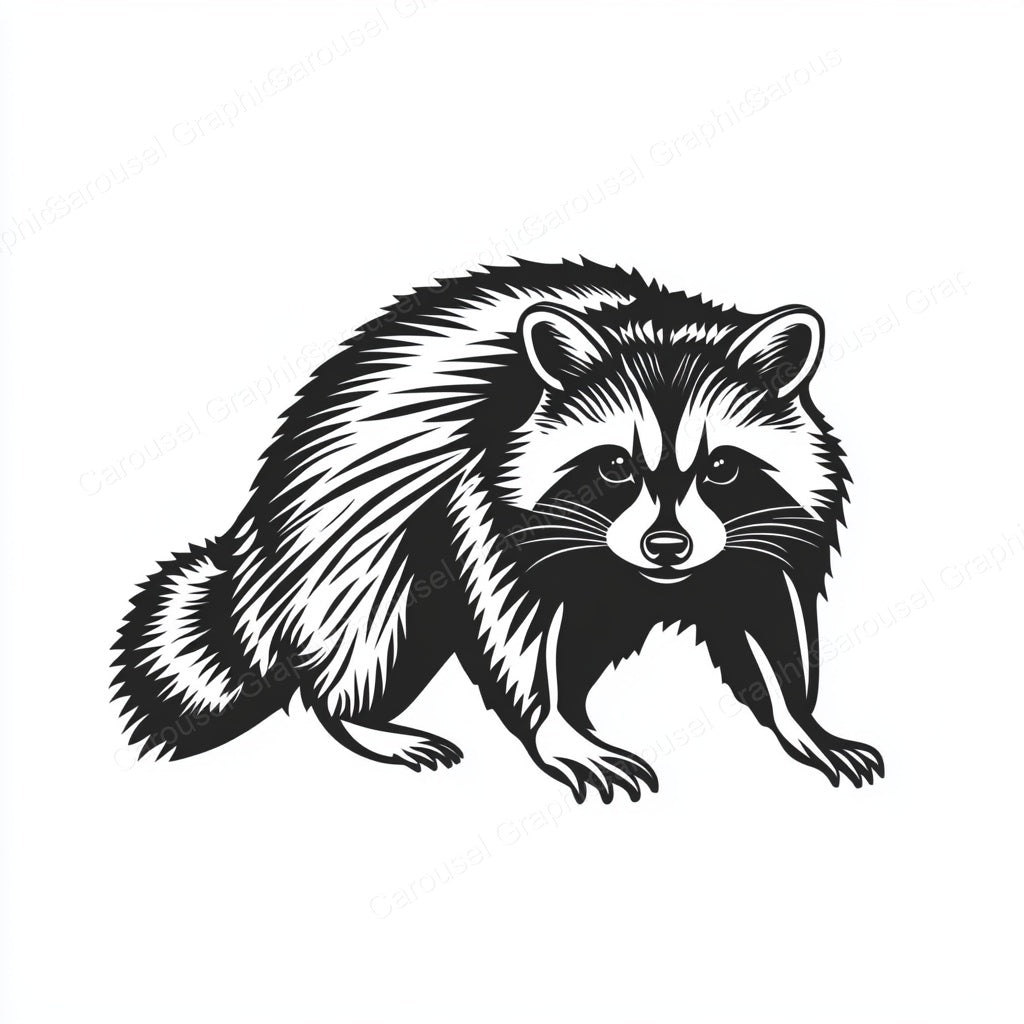 Raccoon Vector Graphic preview