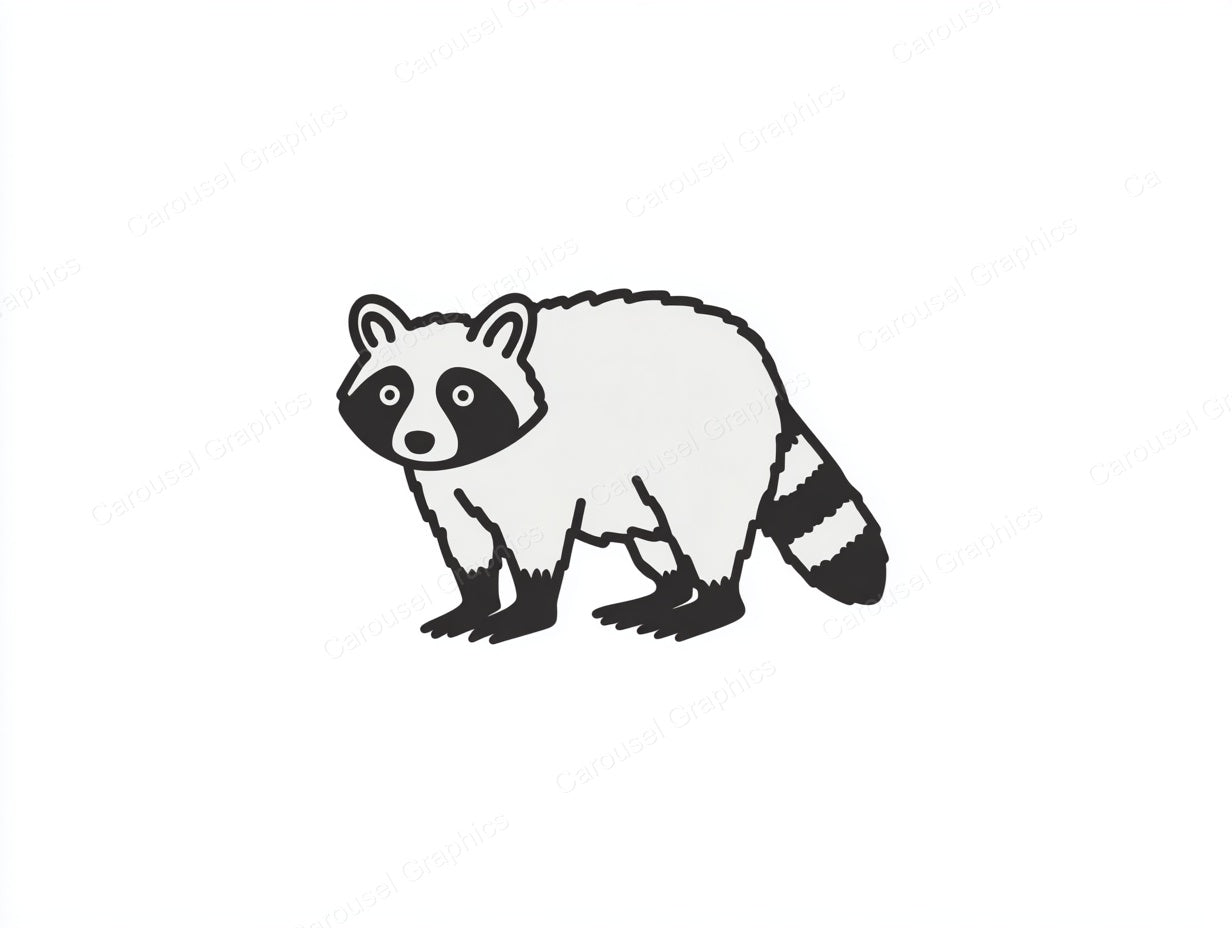 Raccoon Vector Graphic preview
