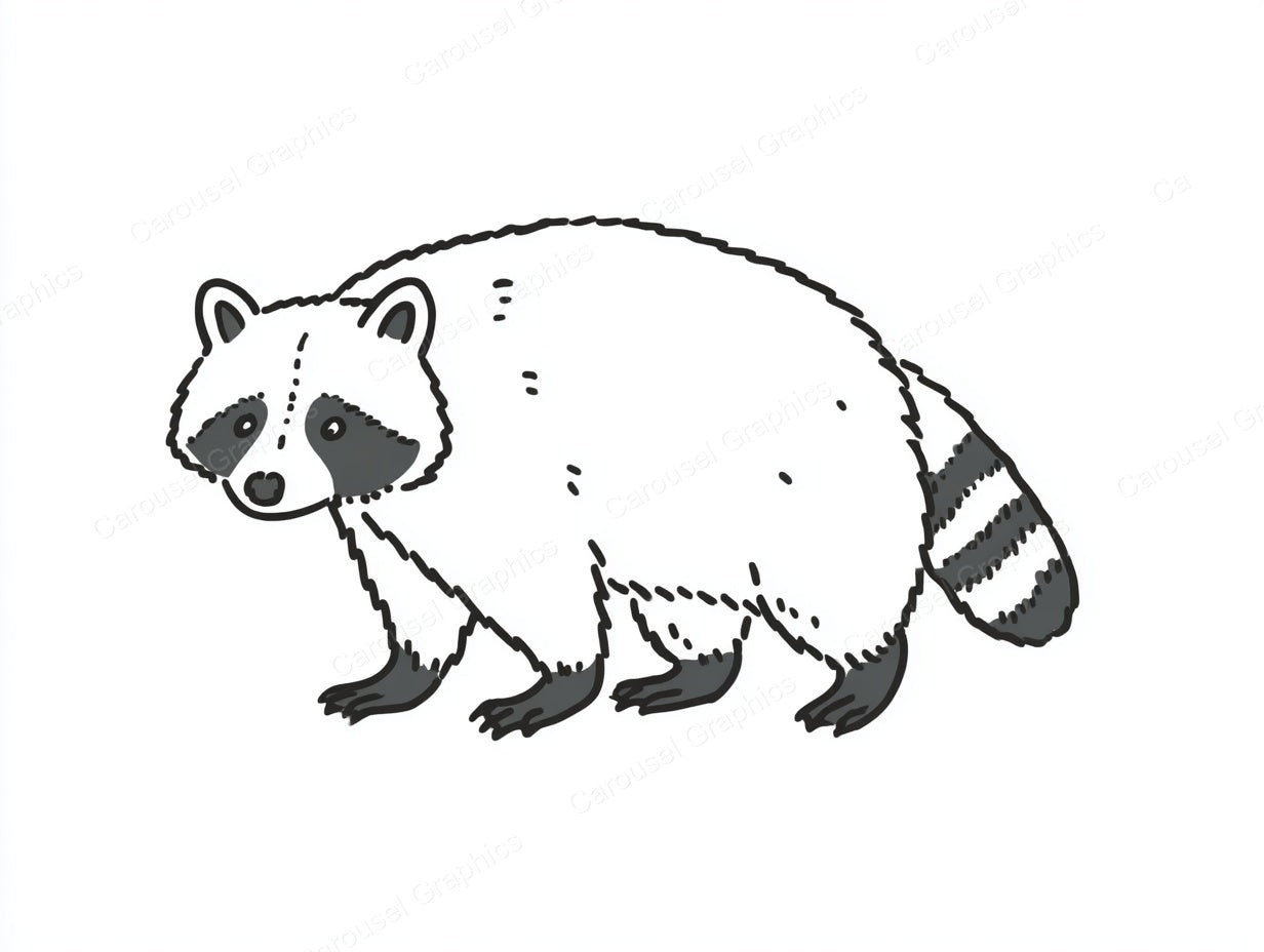Raccoon Vector Graphic preview