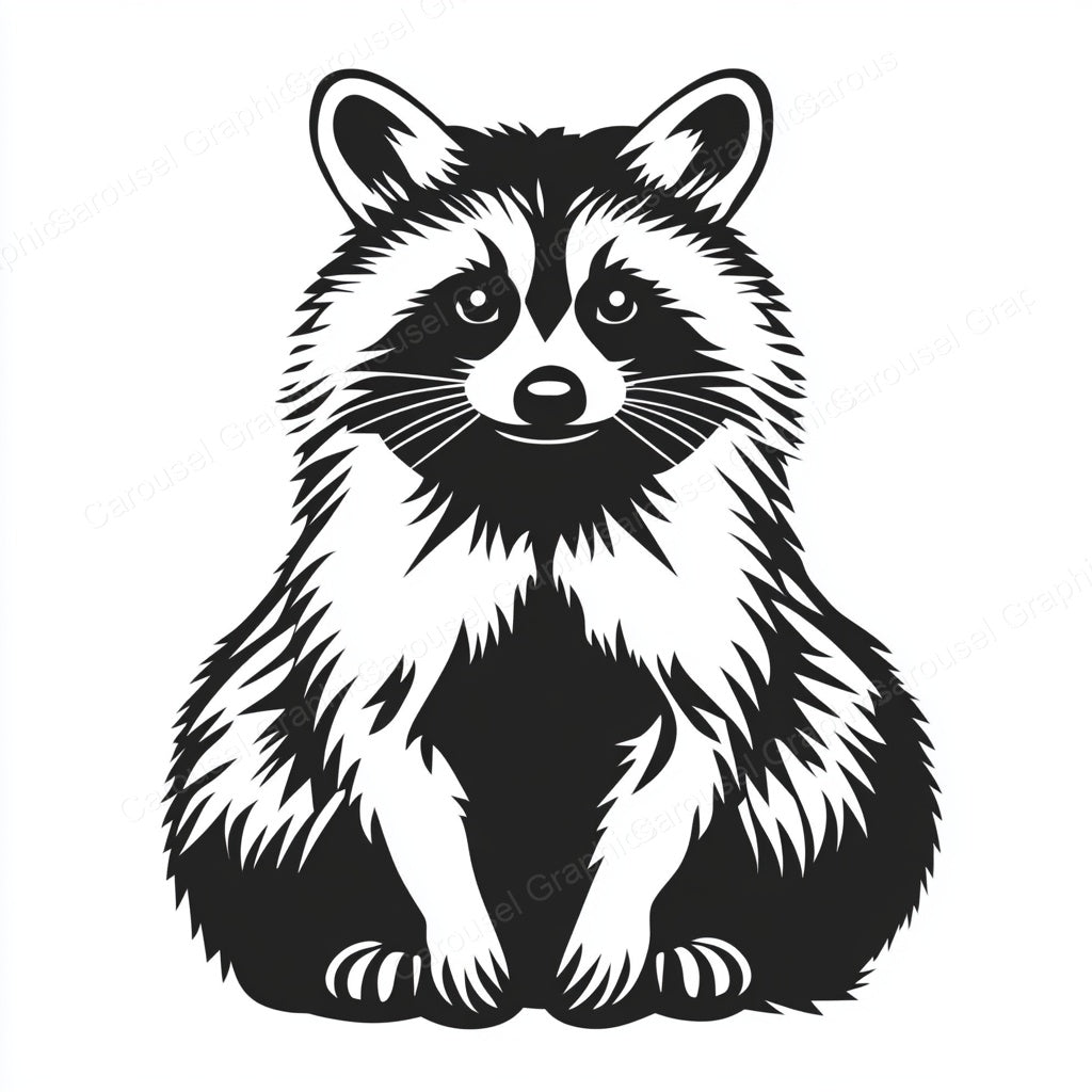 Raccoon Vector Graphic preview