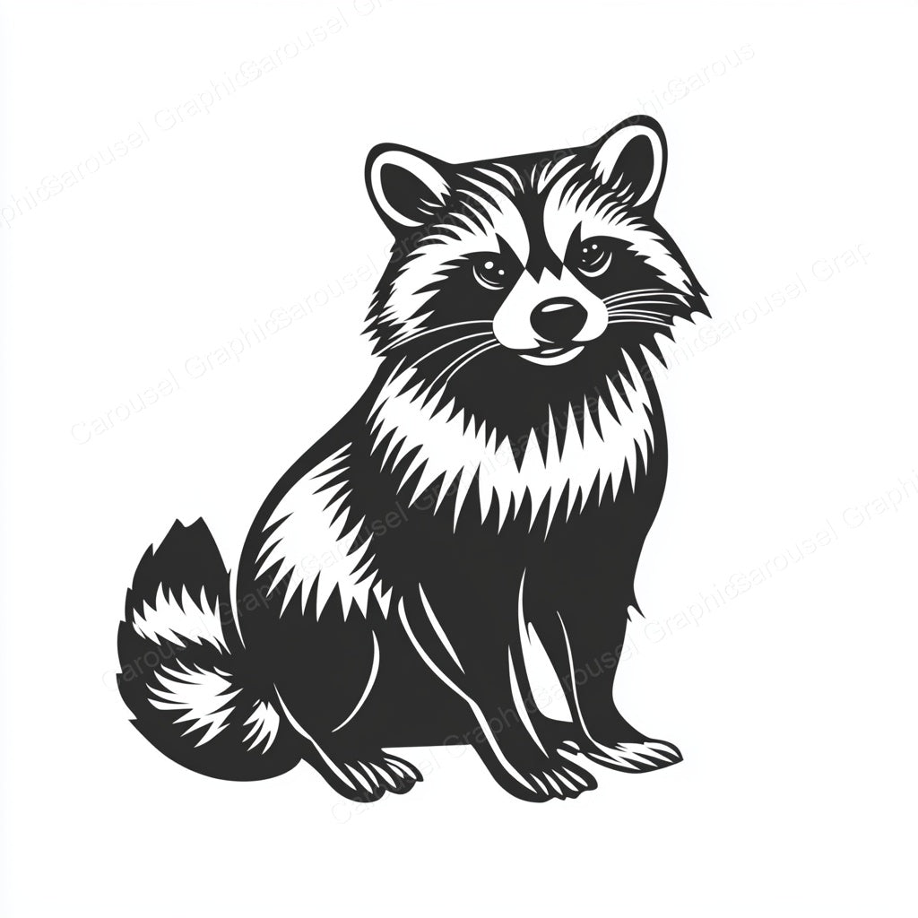 Raccoon Vector Graphic preview