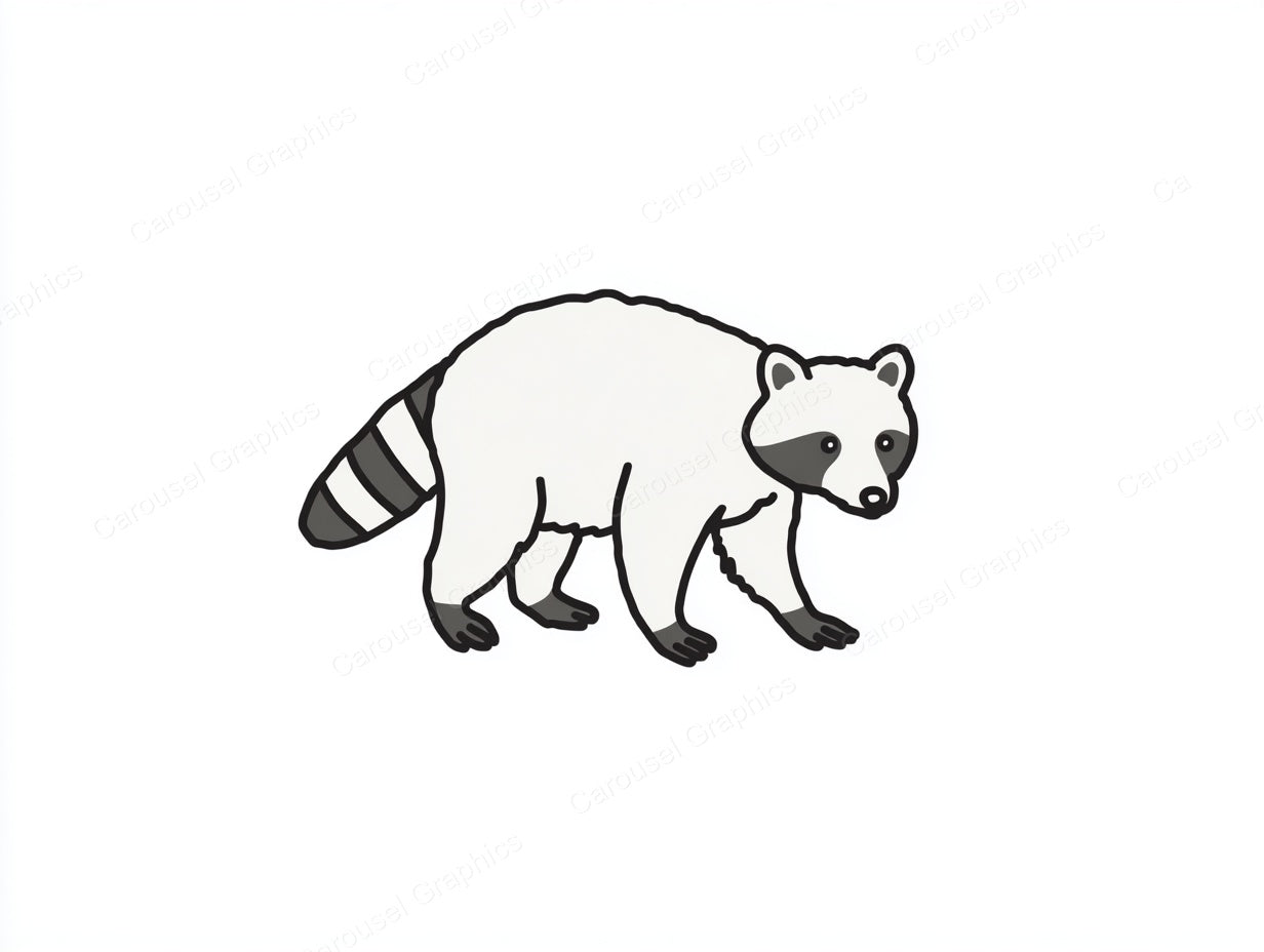 Raccoon Vector Graphic preview
