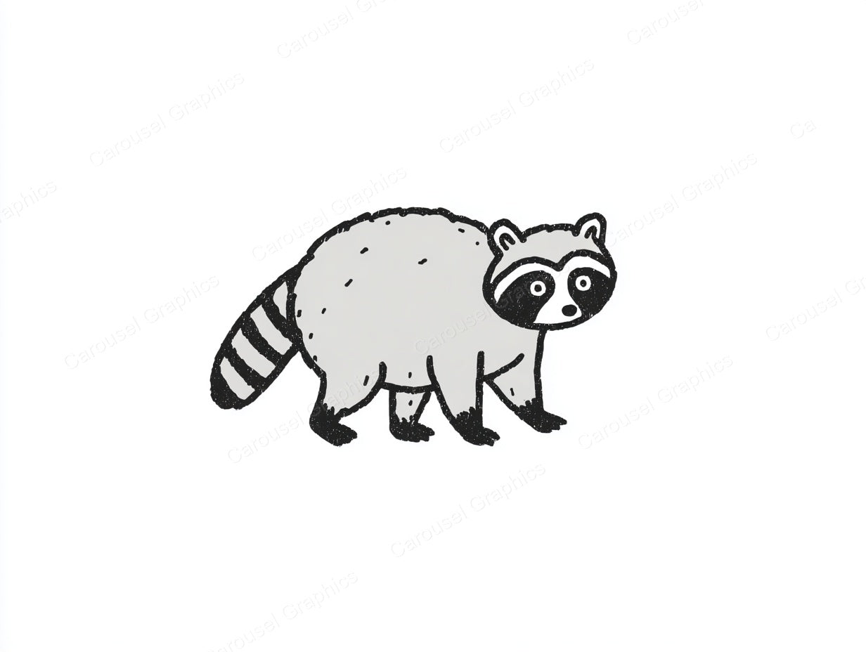 Raccoon Vector Graphic preview