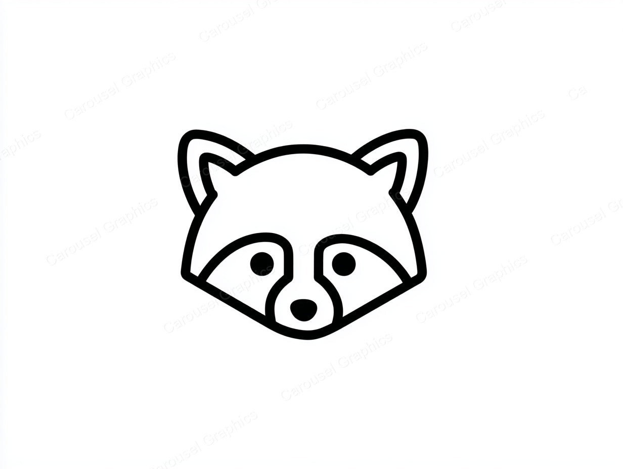 Raccoon Vector Graphic preview