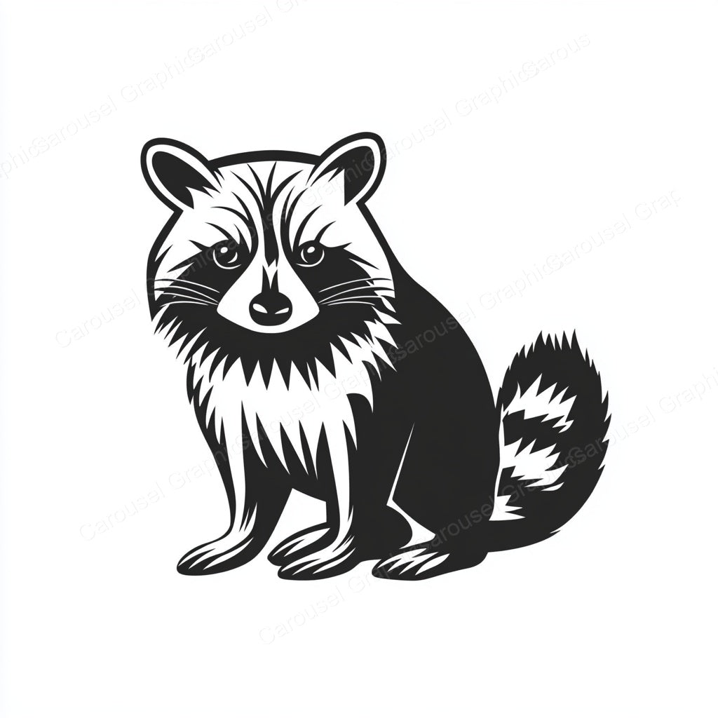 Raccoon Vector Graphic preview