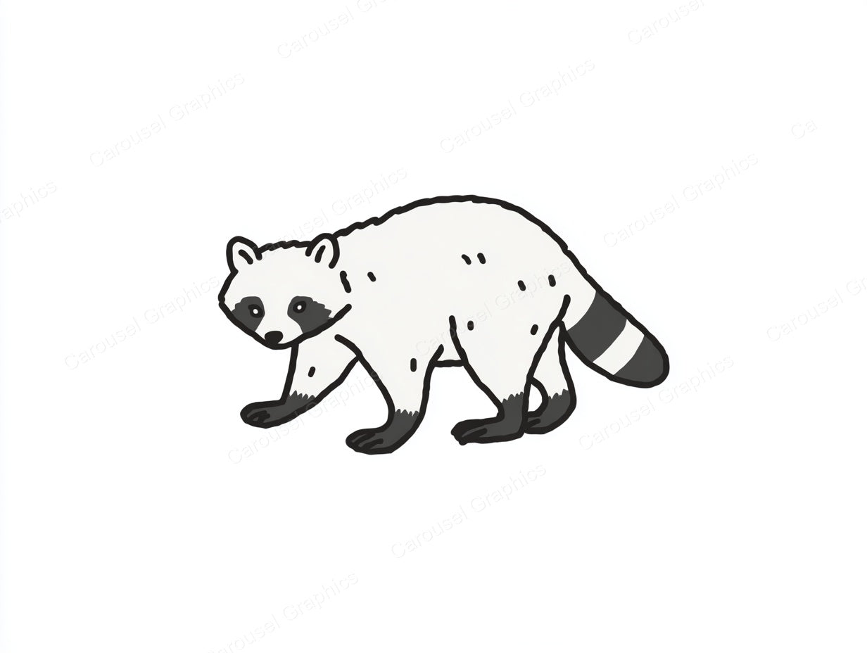 Raccoon Vector Graphic preview