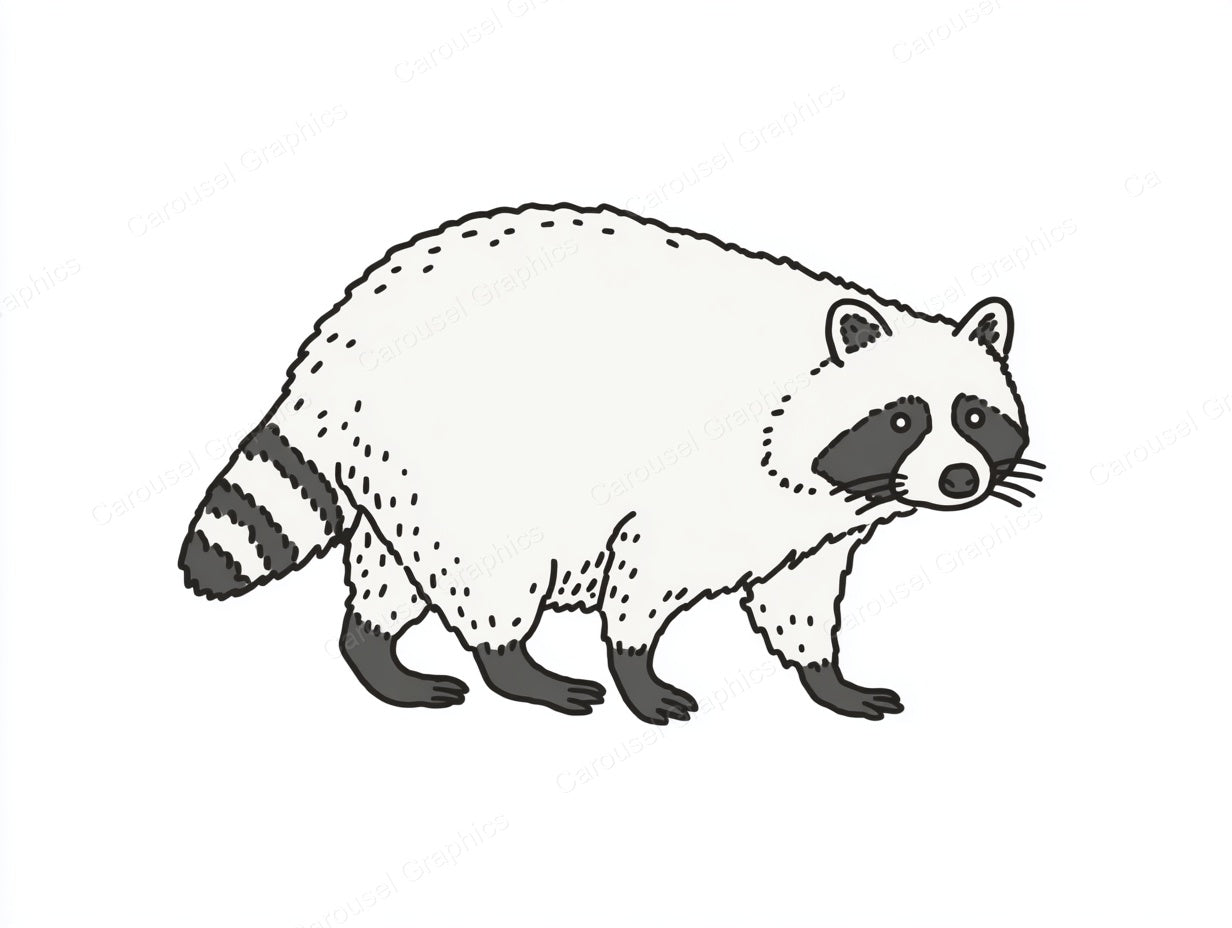 Raccoon Vector Graphic preview