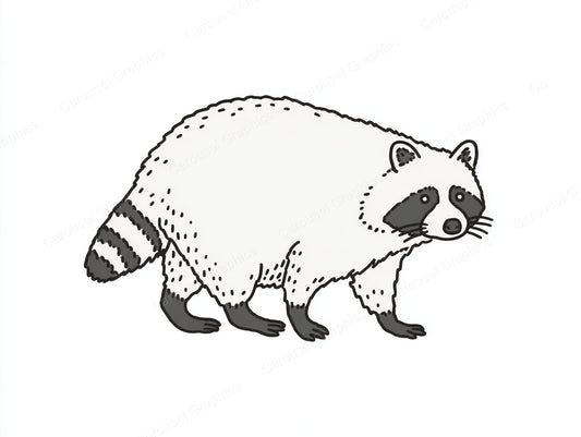 Raccoon Vector Graphic preview