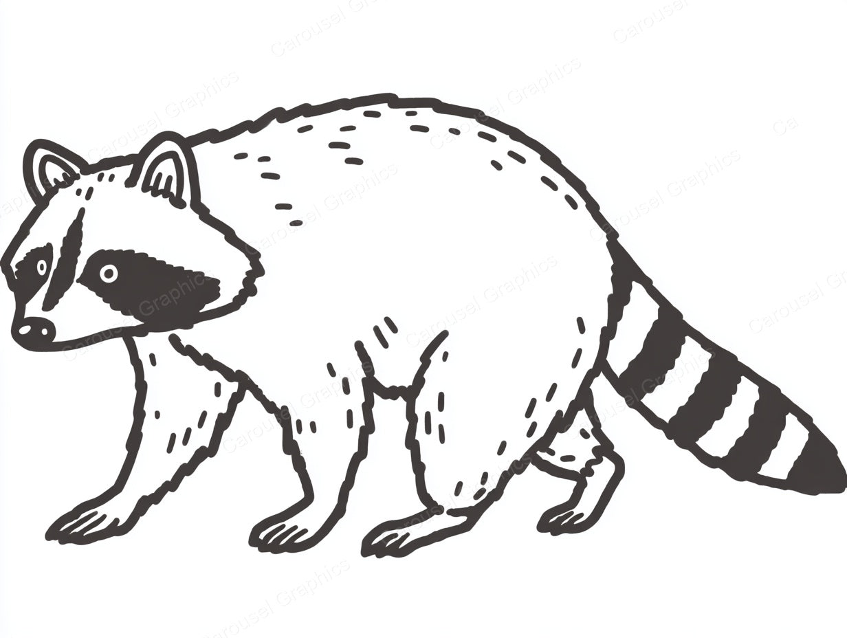 Raccoon Vector Graphic preview