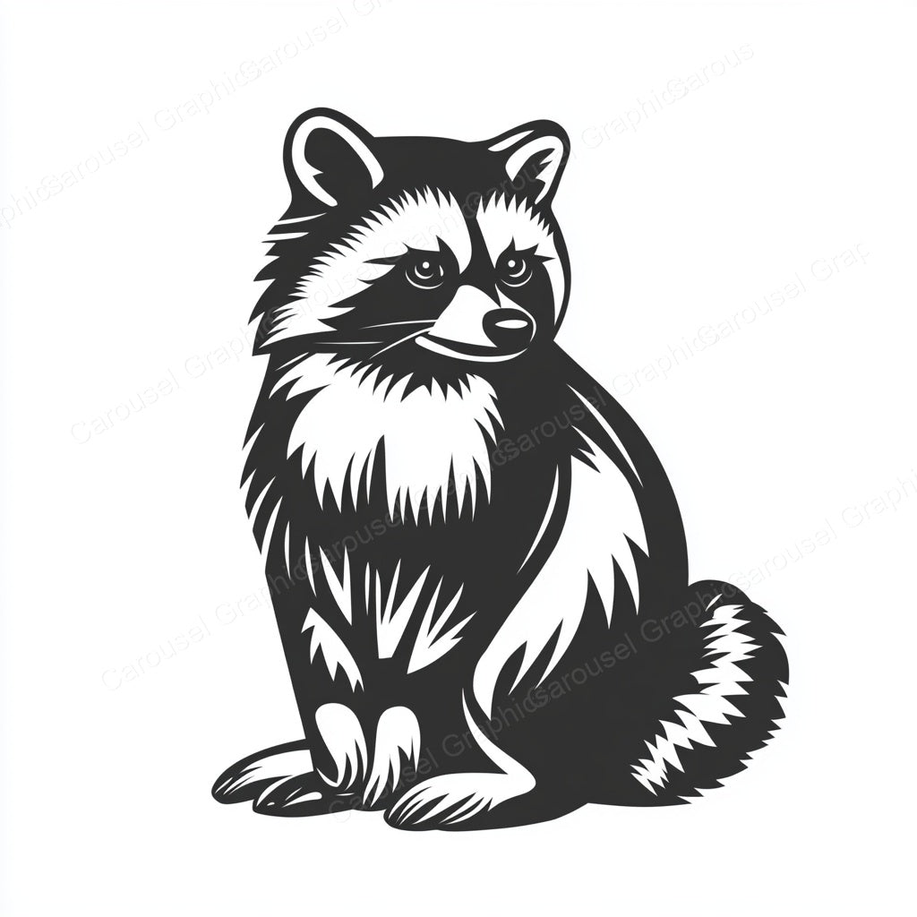 Raccoon Vector Graphic preview