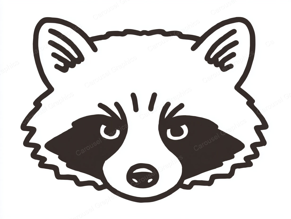 Raccoon Vector Graphic preview