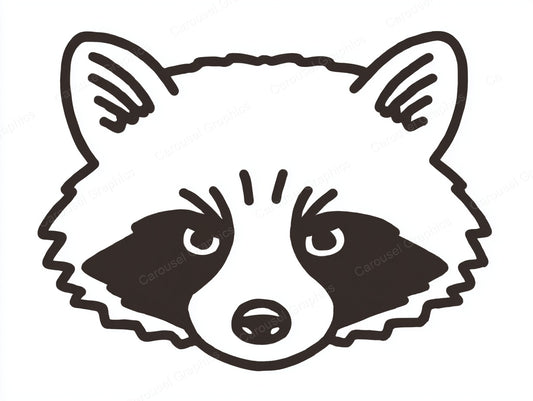 Raccoon Vector Graphic preview