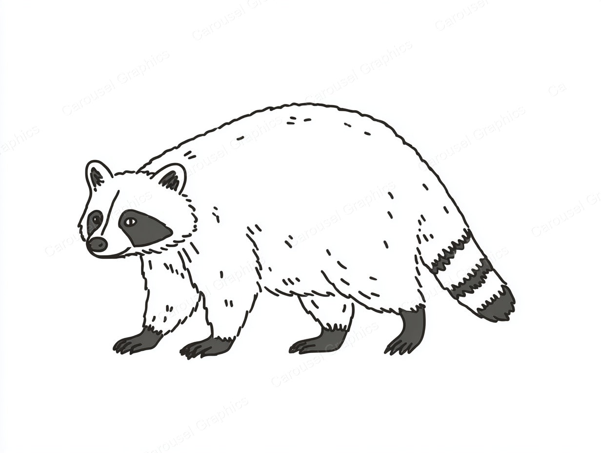 Raccoon Vector Graphic preview