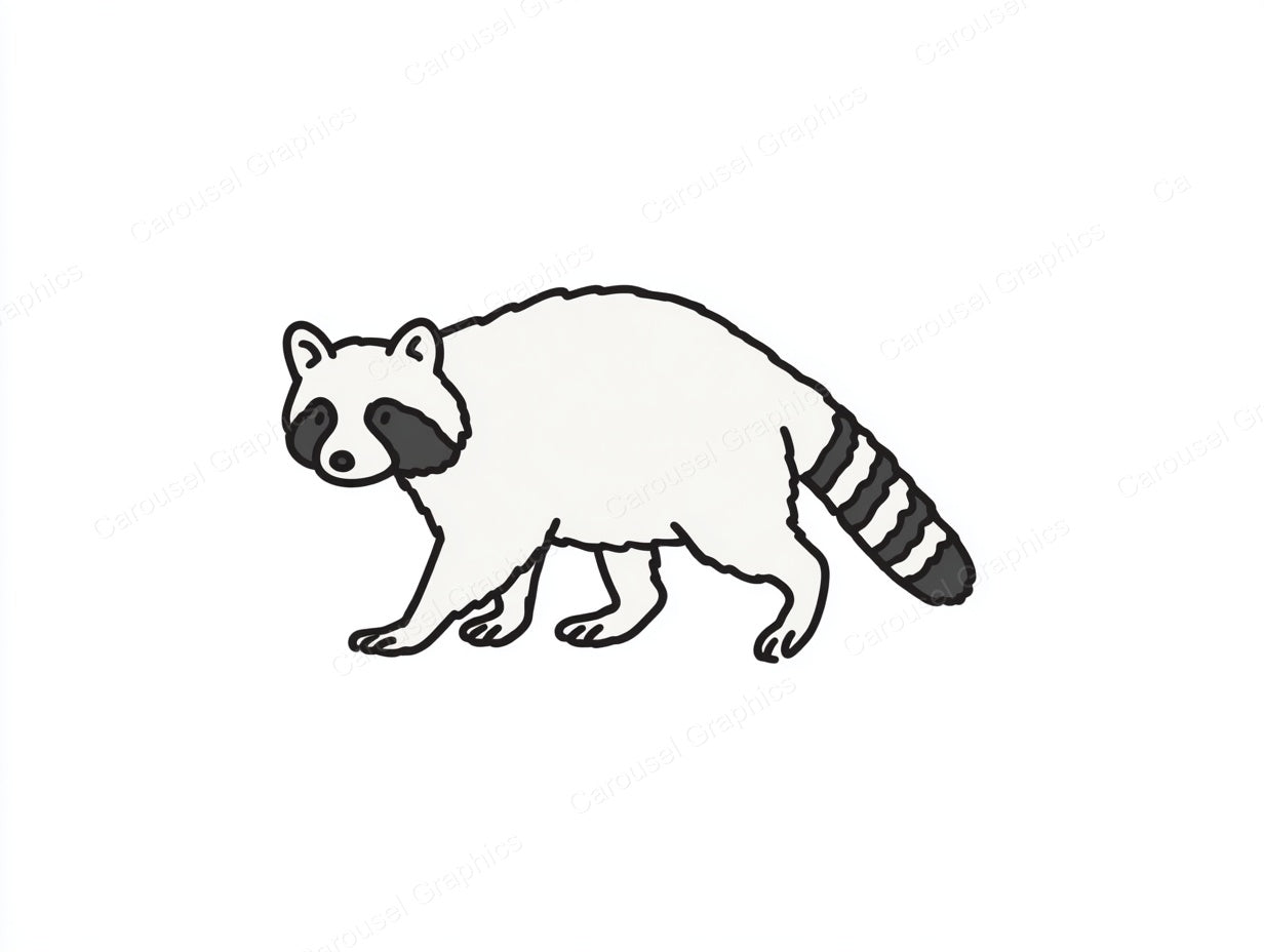 Raccoon Vector Graphic preview