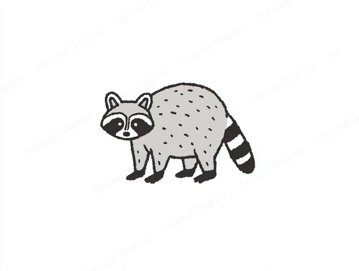 Raccoon Vector Graphic preview