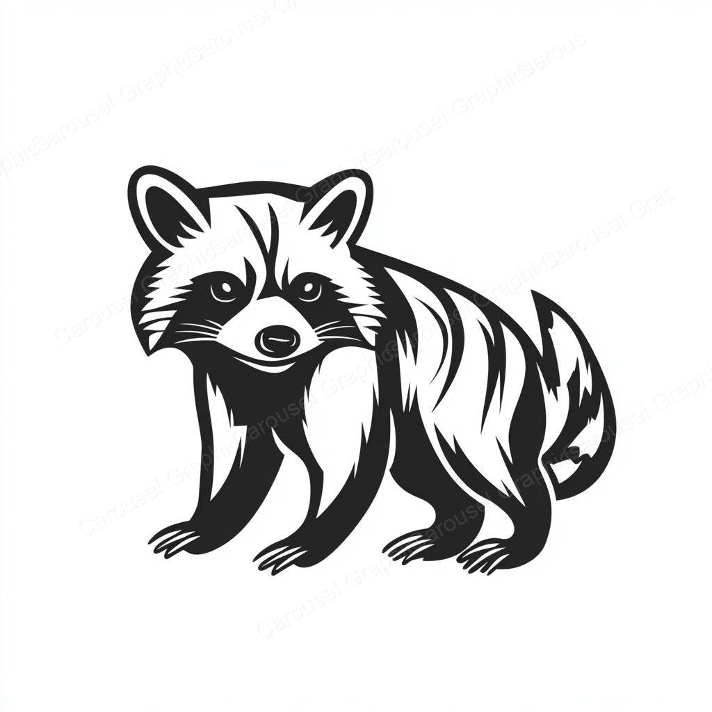 Raccoon Vector Graphic preview