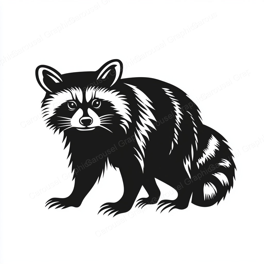 Raccoon Vector Graphic preview