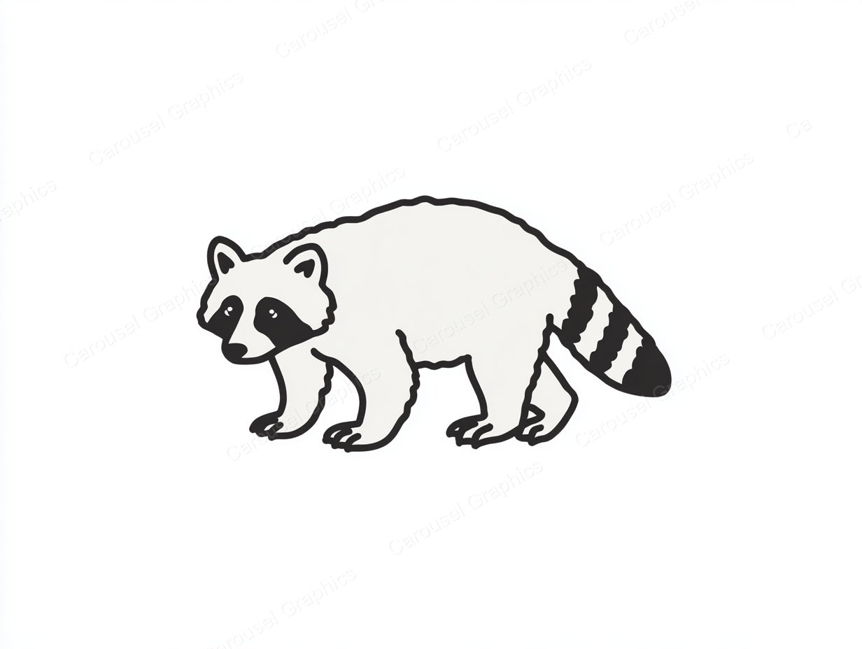Raccoon Vector Graphic preview