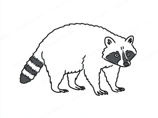 Raccoon Vector Graphic preview