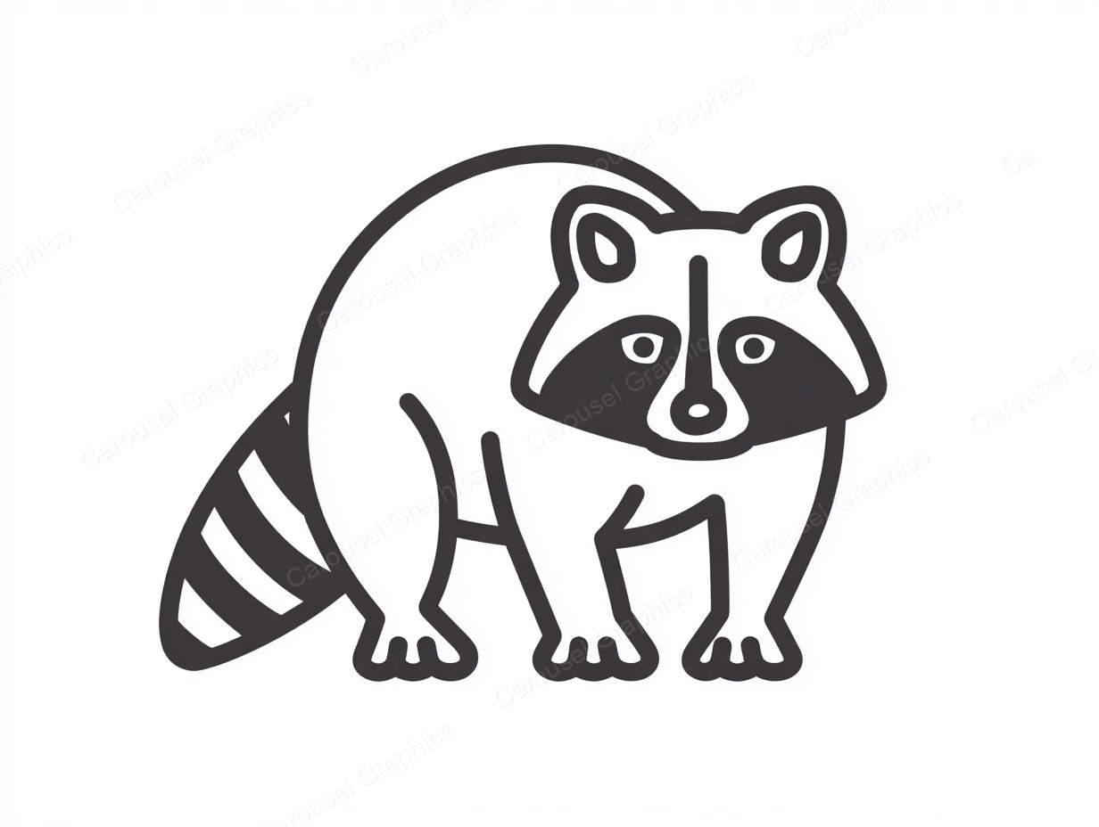 Raccoon Vector Graphic preview